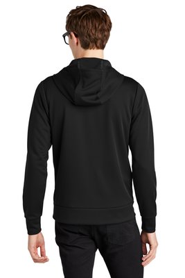 MM3002 MERCER+METTLE Double-Knit Full-Zip Hoodie Deep Black