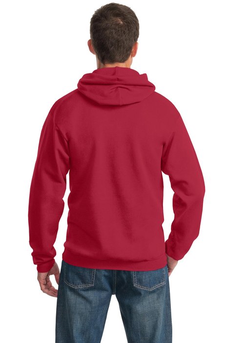 PC90H Port & Company Essential Fleece Pullover Hooded Sweatshirt Red