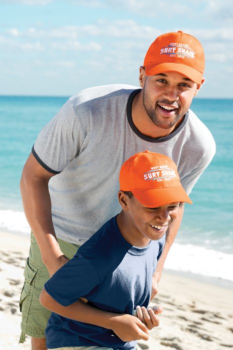 C914 Port & Company Six-Panel Unstructured Twill Cap Lime
