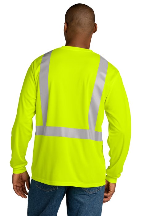 CS201 CornerStone ANSI 107 Class 2 100% Polyester 4.1-ounce T-Shirt Safety Yellow