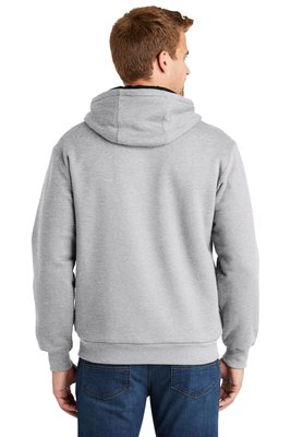 CS620 CornerStone Heavyweight Full-Zip Hooded Sweatshirt with Thermal Lining Athletic Heather