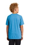 YST400 Sport-Tek Light Weight Cotton Blend T-Shirt Pond Blue Heather