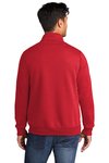 PC78Q Port & Company Core Fleece 1/4-Zip Pullover Sweatshirt Red