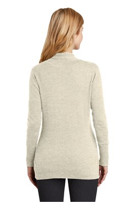 LSW289 Port Authority Ladies Open Front Cardigan Sweater Biscuit