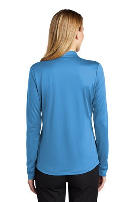L540LS Port Authority 4-ounce Ladies Silk Touch Performance Long Sleeve Polo Carolina Blue