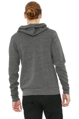 BC3909 BELLA+CANVAS Unisex Triblend Sponge Fleece Full-Zip Hoodie Grey Triblend
