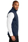 F906 Port Authority Collective Smooth Fleece Vest River Blue Navy