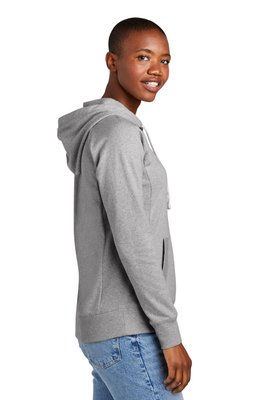 DT8101 District Women�s Re-Fleece Hoodie Light Heather Grey