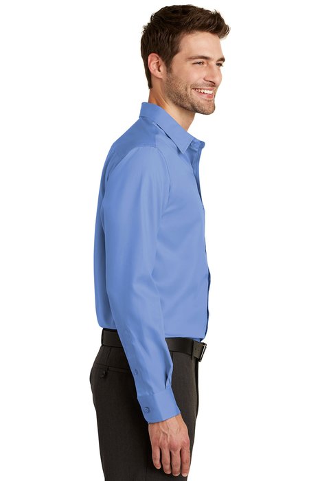 TLS638 Port Authority Tall Non-Iron Twill Shirt Ultramarine Blue