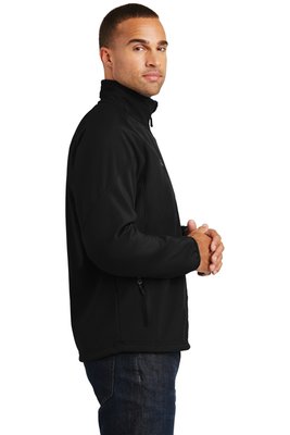 TLJ705 Port Authority Tall Textured Soft Shell Jacket Black