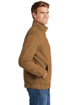 CSJ40 CornerStone Washed Duck Cloth Flannel-Lined Work Jacket Duck Brown