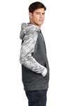 ST231 Sport-Tek Sport-Wick Mineral Freeze Fleece Colorblock Hooded Pullover Dark Smoke Grey/ Dark Smoke Grey