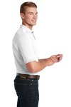 437M Jerzees 5.4-ounce SpotShield Jersey Knit Sport Shirt White