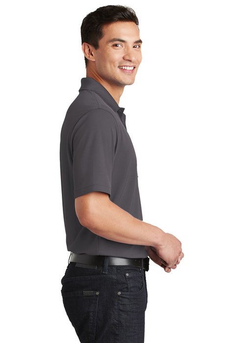 K110P Port Authority 4.5-ounce Dry Zone UV Micro-Mesh Pocket Polo Graphite