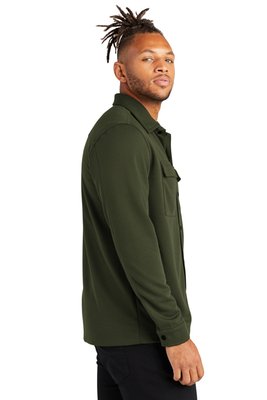 MM3004 MERCER+METTLE Double-Knit Snap Front Jacket Townsend Green