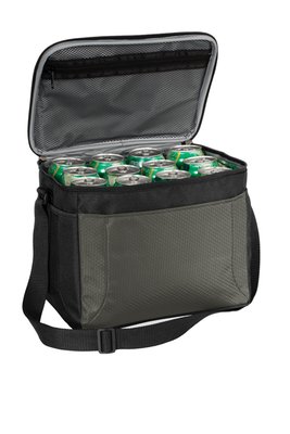 BG513 Port Authority 12-Can Cube Cooler Grey/ Black