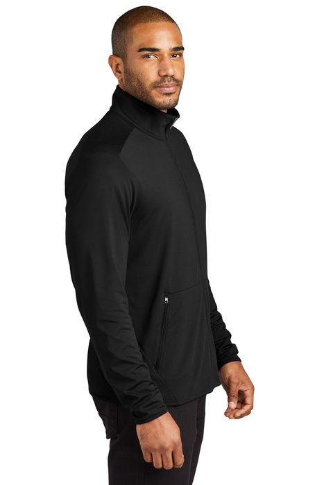 K595 Port Authority Accord Stretch Fleece Full-Zip Black