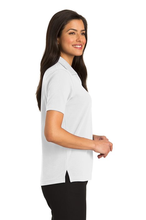 L455 Port Authority 5.6-ounce Ladies Rapid Dry Polo White