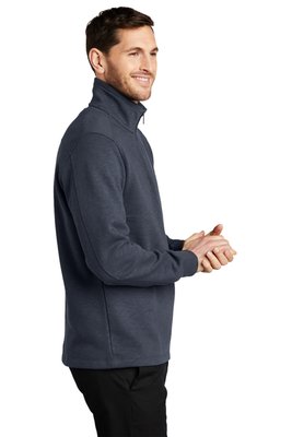 F295 Port Authority Slub Fleece 1/4-Zip Pullover Slate Grey