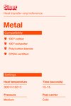 Siser Metal Heat Transfer Vinyl Silver