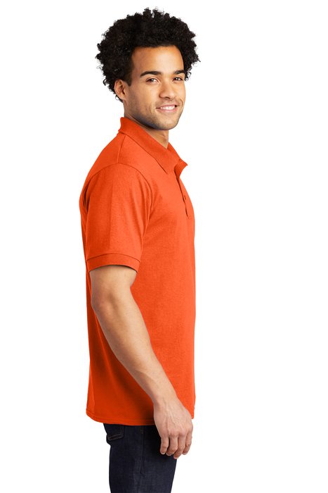 KP55T Port & Company 5.5-ounce Tall Core Blend Jersey Knit Polo Safety Orange