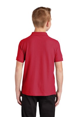 Y100 Port Authority 4.4-ounce Youth Core Classic Pique Polo Rich Red