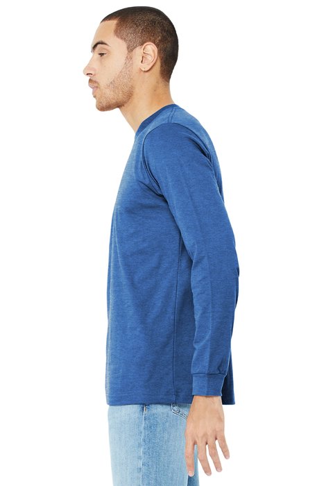 BC3501 Bella + Canvas 3.8-ounce T-Shirt Heather True Royal