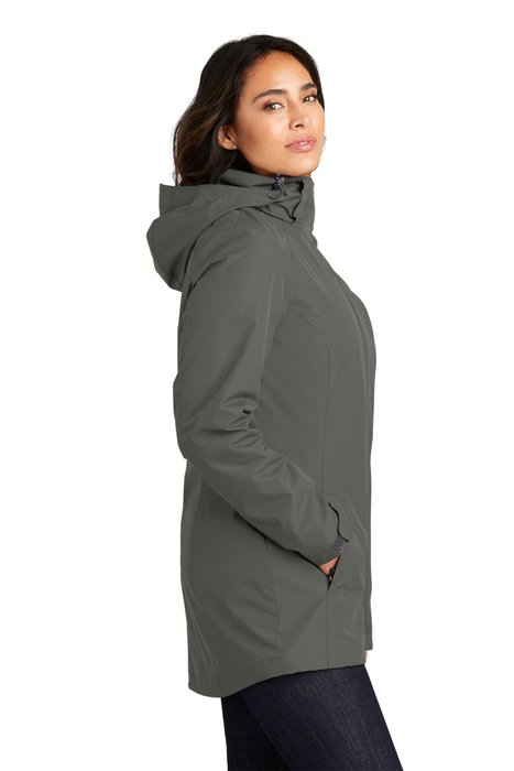 L123 Port Authority Ladies All-Weather 3-in-1 Jacket Storm Grey