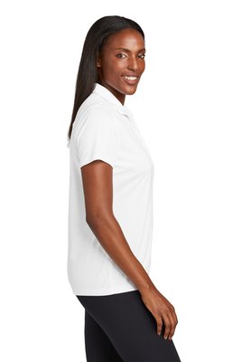 LST725 Sport-Tek Ladies PosiCharge Re-Compete Polo White