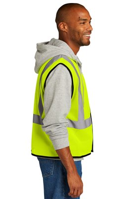 CSV100 CornerStone ANSI 107 Class 2 Economy Mesh One-Pocket Vest Safety Yellow