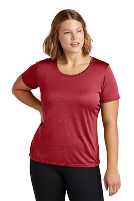 LST360 Sport-Tek 3.8-ounce 100% Polyester T-Shirt Scarlet Heather