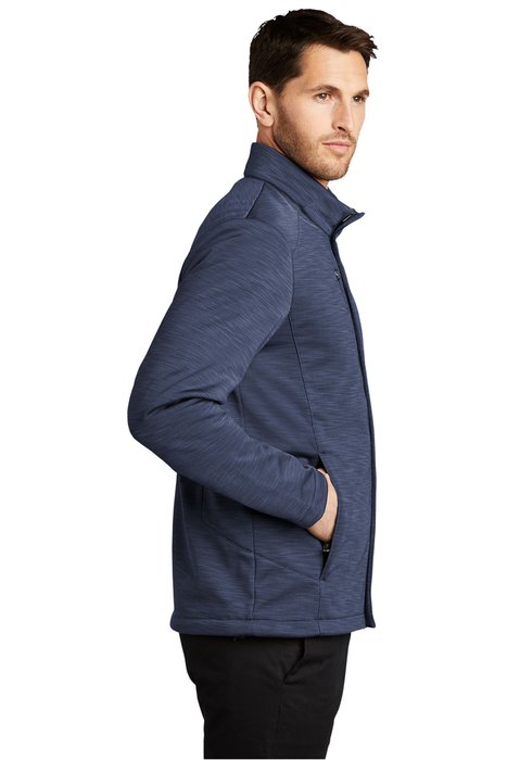 J339 Port Authority Stream Soft Shell Jacket Dress Blue Navy Heather