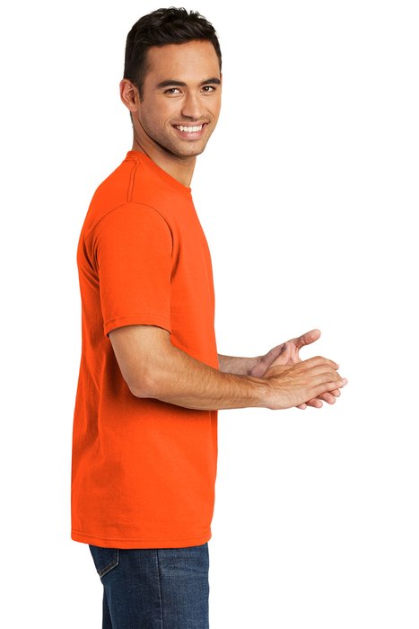 USA100 Port & Company 5.5-ounce 100% Cotton T-Shirt Safety Orange