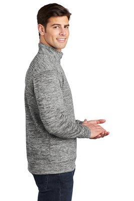 ST226 Sport-Tek PosiCharge Electric Heather Fleece 1/4-Zip Pullover Black Electric