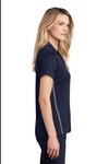 LST620 Sport-Tek 4.7-ounce Ladies Contrast PosiCharge Tough Polo True Navy/ Heather Grey