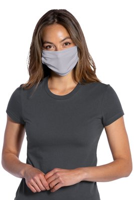 PAMASK05 Port Authority Cotton Knit Face Mask (5 Pack) Silver