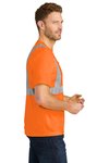 CS401 CornerStone 5.9-ounce 100% Polyester T-Shirt Safety Orange/ Reflective
