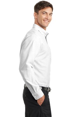 TS658 Port Authority Tall SuperPro Oxford Shirt White