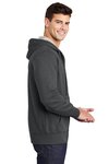 ST258 Sport-Tek Full-Zip Hooded Sweatshirt Graphite Heather