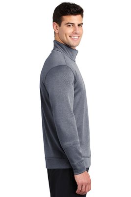 ST263 Sport-Tek PosiCharge Sport-Wick Heather Fleece 1/4-Zip Pullover True Navy Heather