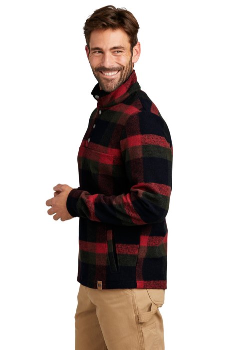 RU551 Russell Outdoors Basin Snap Pullover Red Plaid