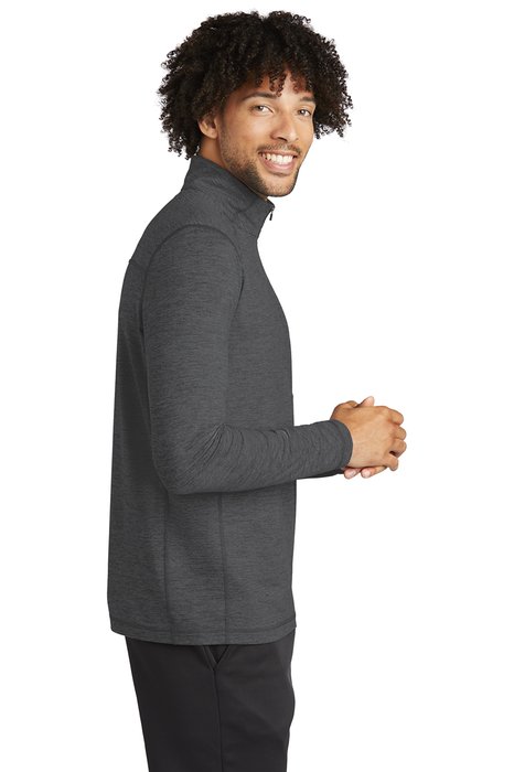 ST711 Sport-Tek Exchange 15 Long Sleeve 1/2-Zip Graphite Heather