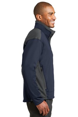 J794 Port Authority Two-Tone Soft Shell Jacket Navy/ Graphite