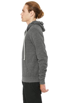 BC3909 BELLA+CANVAS Unisex Triblend Sponge Fleece Full-Zip Hoodie Grey Triblend