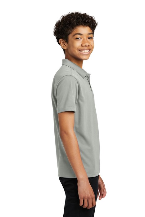 Y110 Port Authority Youth Dry Zone UV Micro-Mesh Polo Gusty Grey
