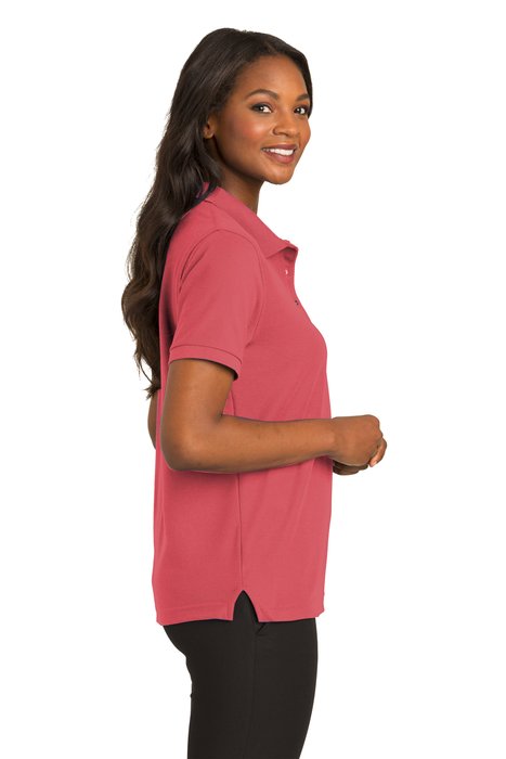L500 Port Authority 5-ounce Ladies Silk Touch Polo Hibiscus