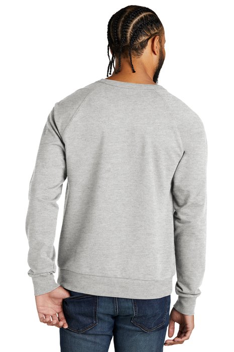 AL4004 AllMade Allmade Unisex Organic French Terry Crewneck Sweatshirt Granite Grey Heather