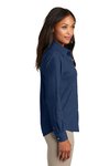 LSP10 Port & Company - Ladies Long Sleeve Value Denim Shirt Ink Blue