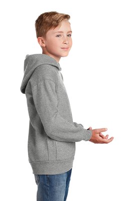 P470 Hanes Youth EcoSmart Pullover Hooded Sweatshirt Light Steel