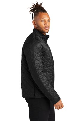 MM7200 MERCER+METTLE Quilted Full-Zip Jacket Deep Black